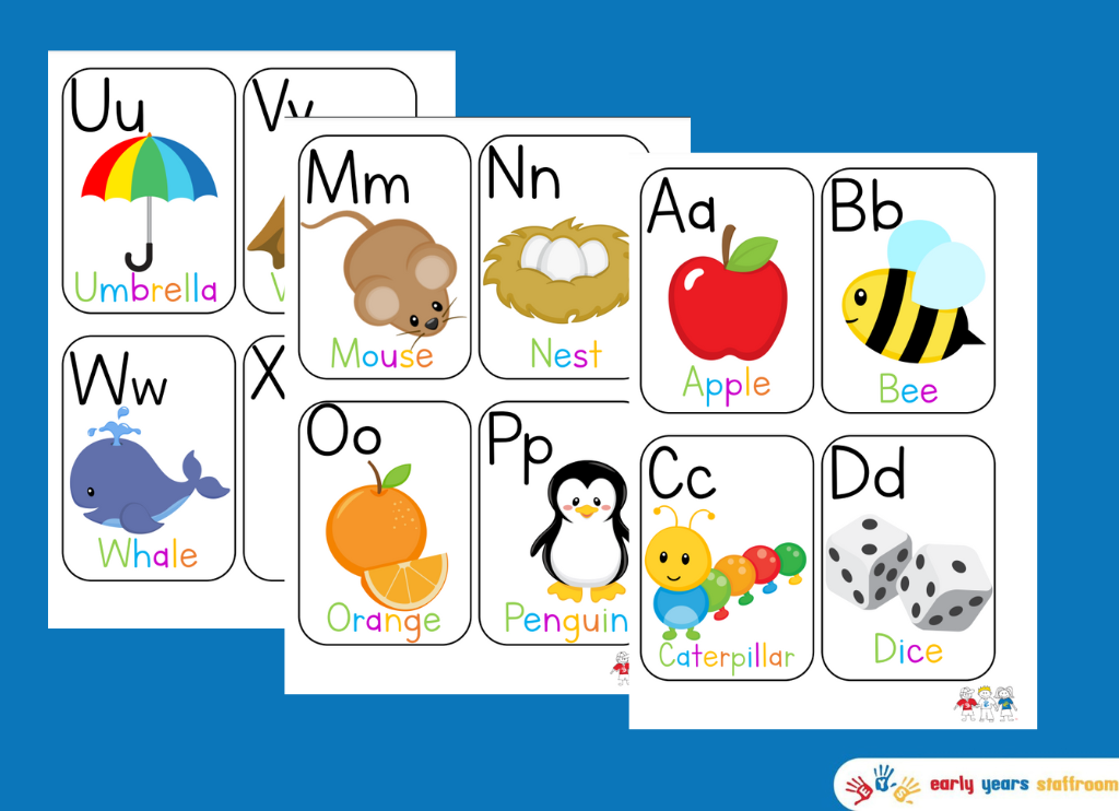 A-Z Alphabet Cards - Early Years Staffroom