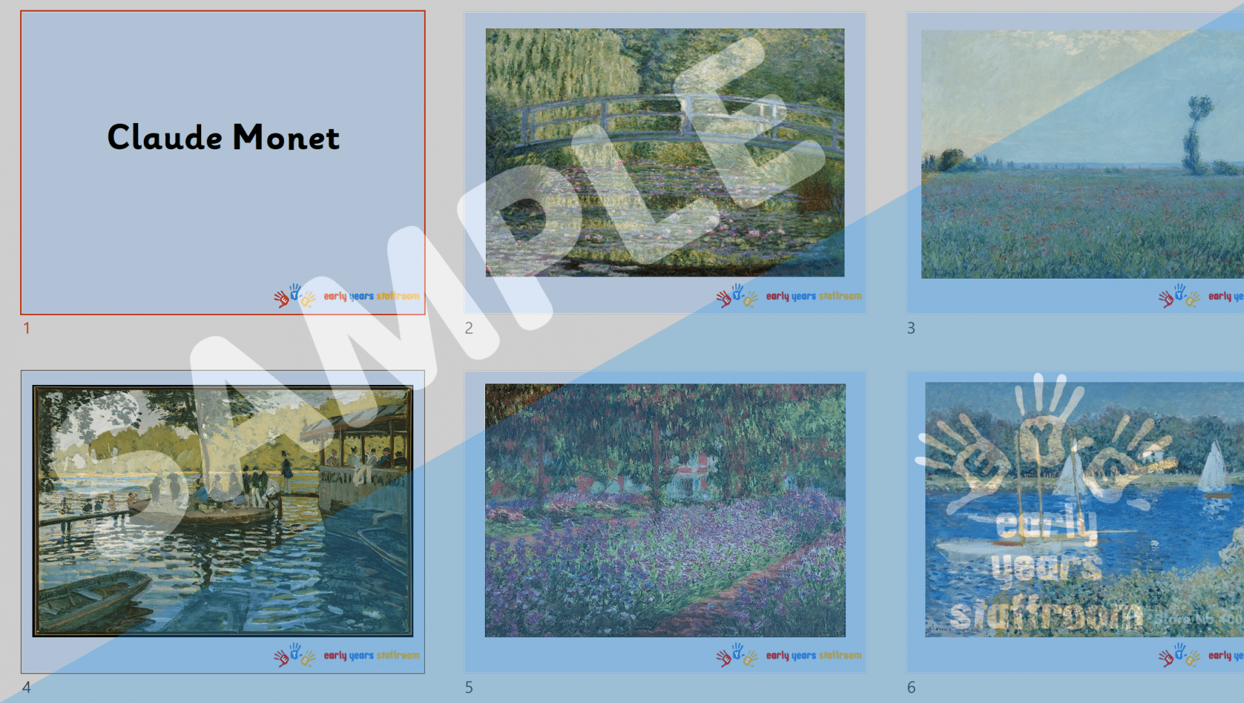 claude monet powerpoint