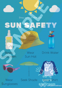 Sun Safety Poster - Classroom Display - Early Years - EYFS