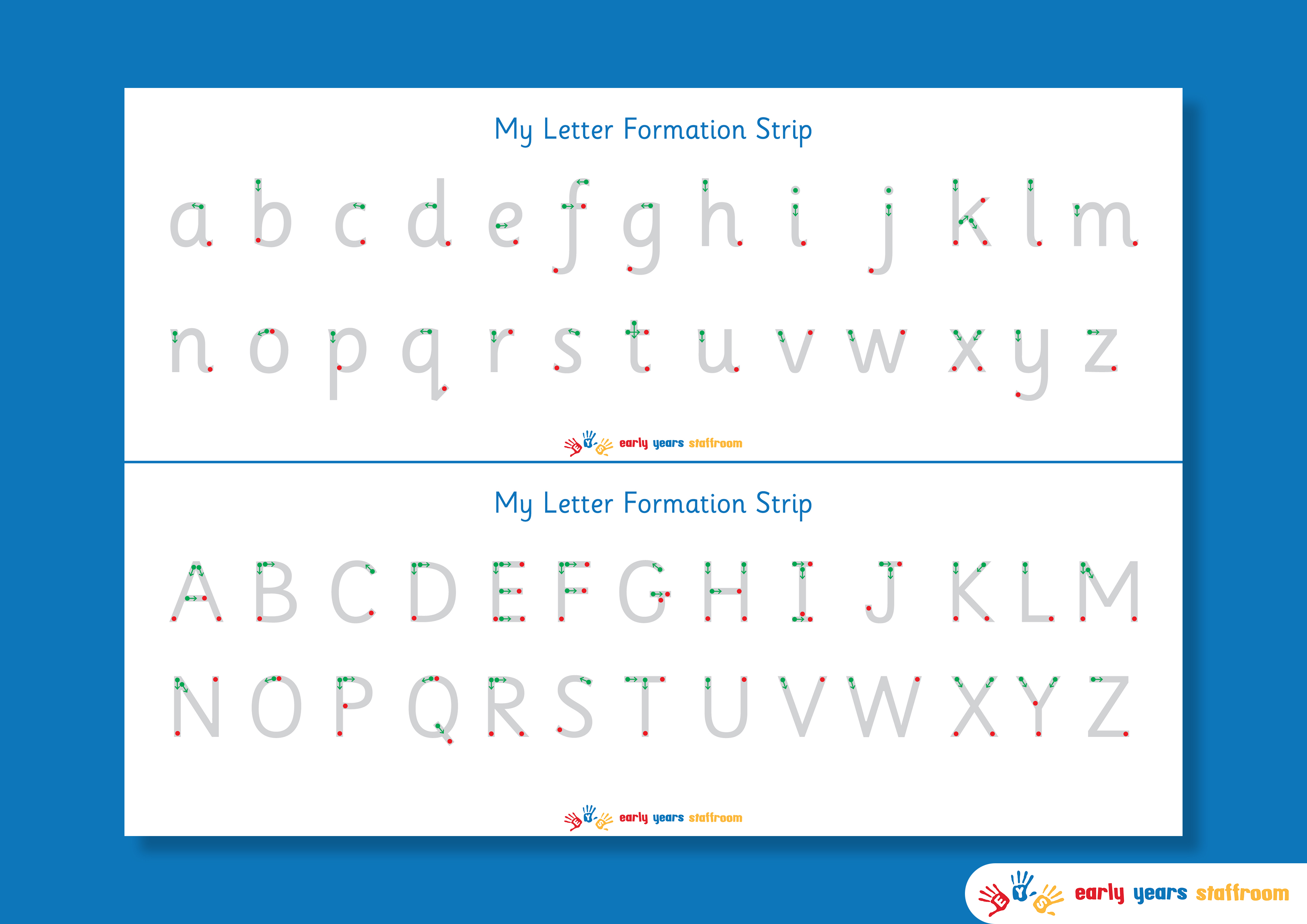 Letter Formation Upper And Lower Case Early Years Staffroom