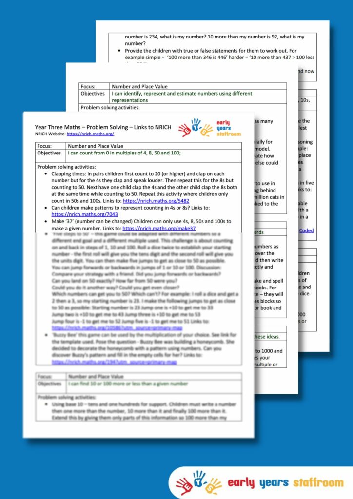 nrich problem solving worksheets