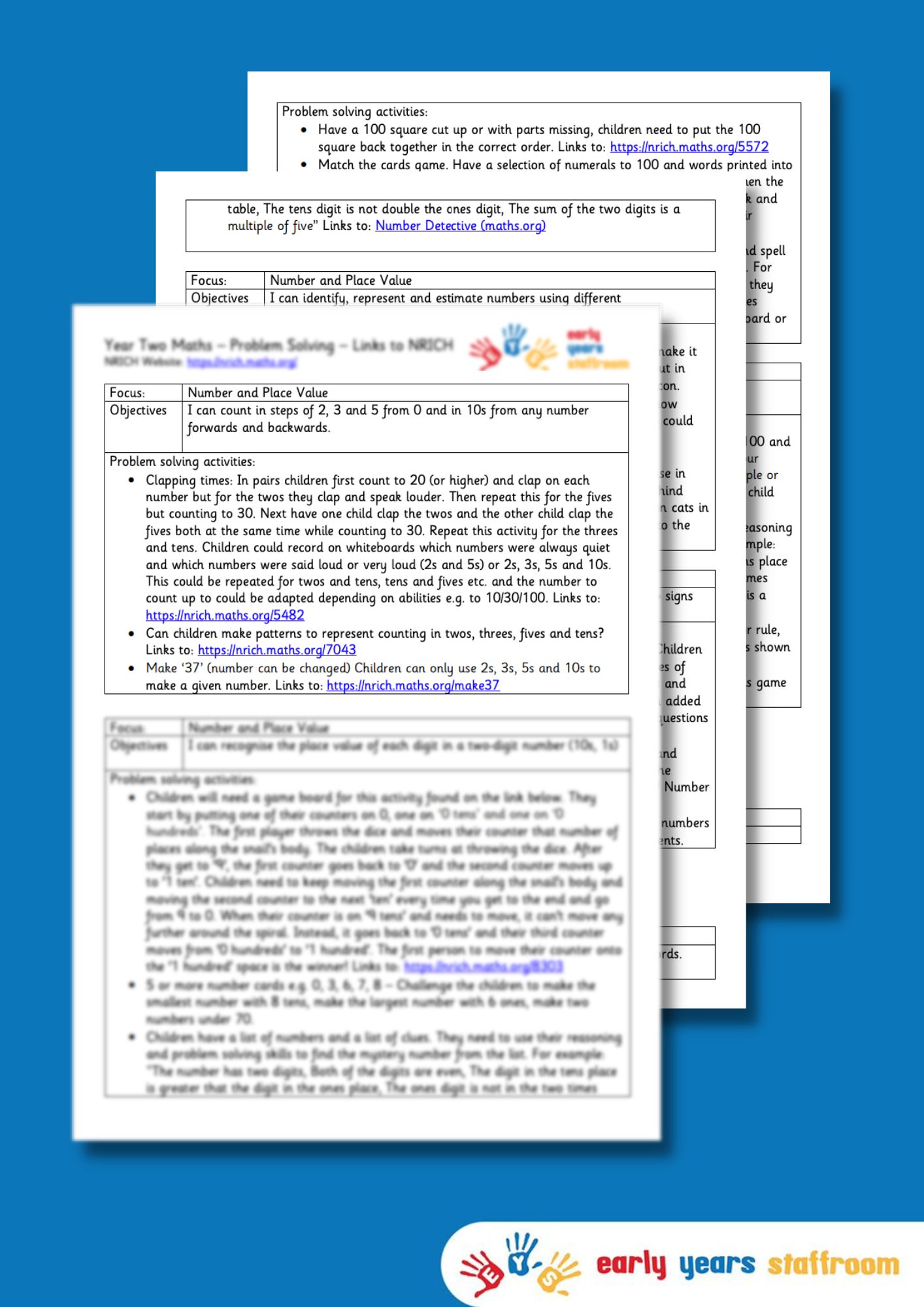 nrich problem solving activities ks2