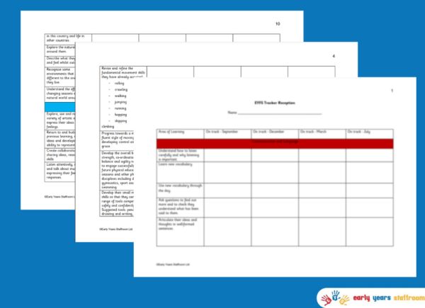 On Track Checkpoints Reception Tracking Document New Eyfs Tracker