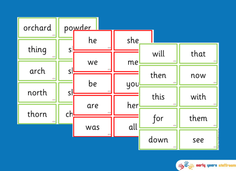 Phase 3 Flash Word Cards | Early Years Resource | Early Years Staffroom