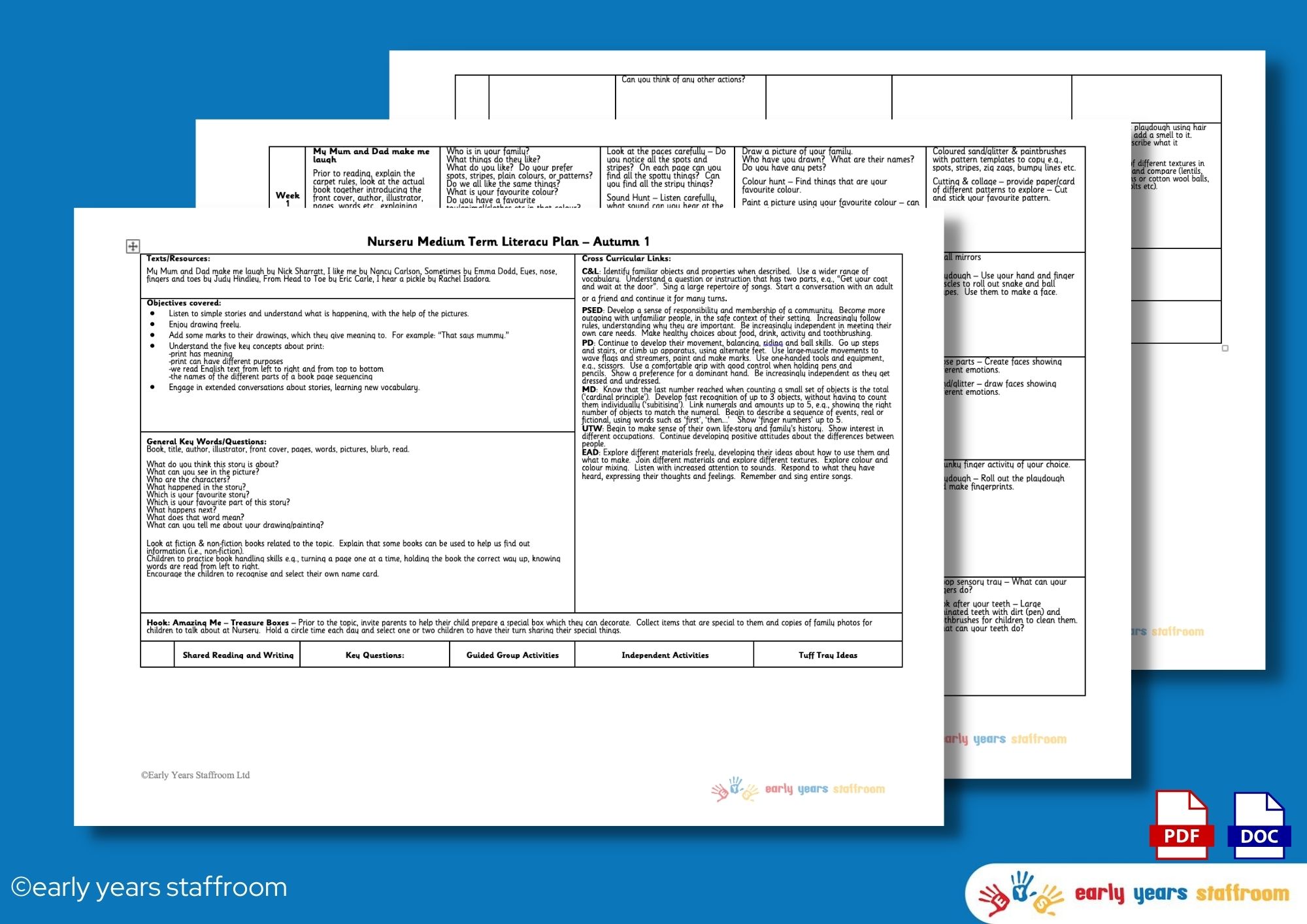 Early Years Resources | Early Years Staffroom - Planning and Resource website.