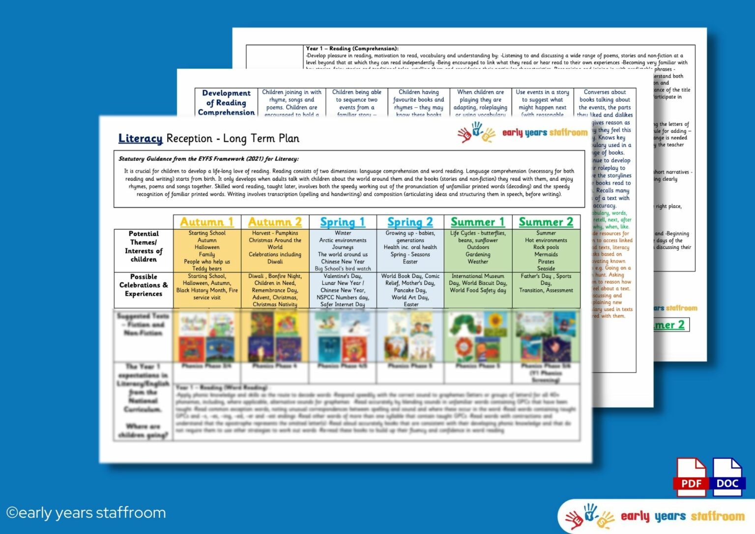 Reception Long Term Planning - Literacy 