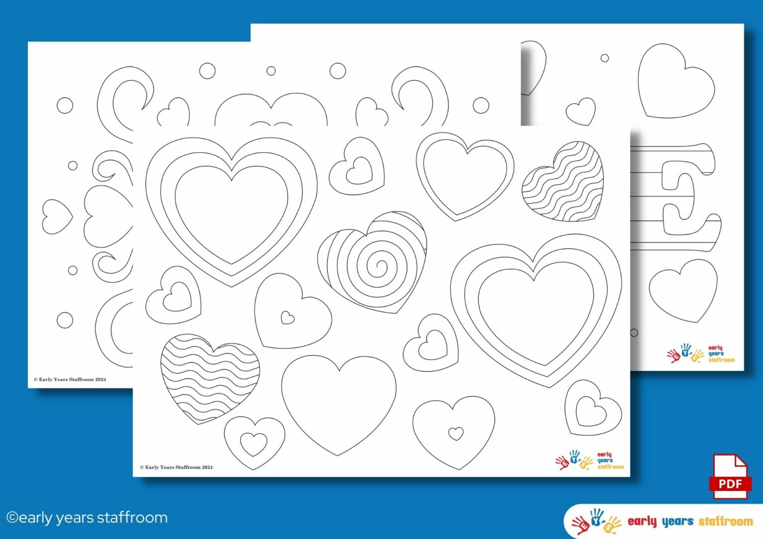 Mindful Colouring Sheets For Valentines - Early Years Staffroom