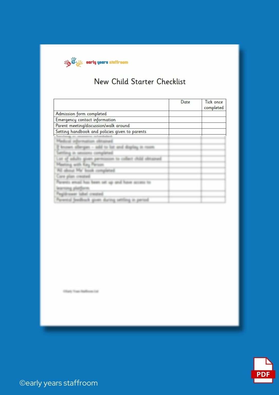 New Starter Checklist 2024 In Hindi Alexi Austina